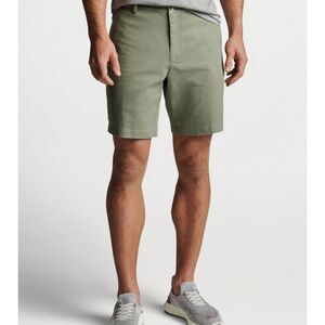 PETER MILLAR Chino Shorts Mens Size 40 Green Herb Pilot Twill Short Golf 8"